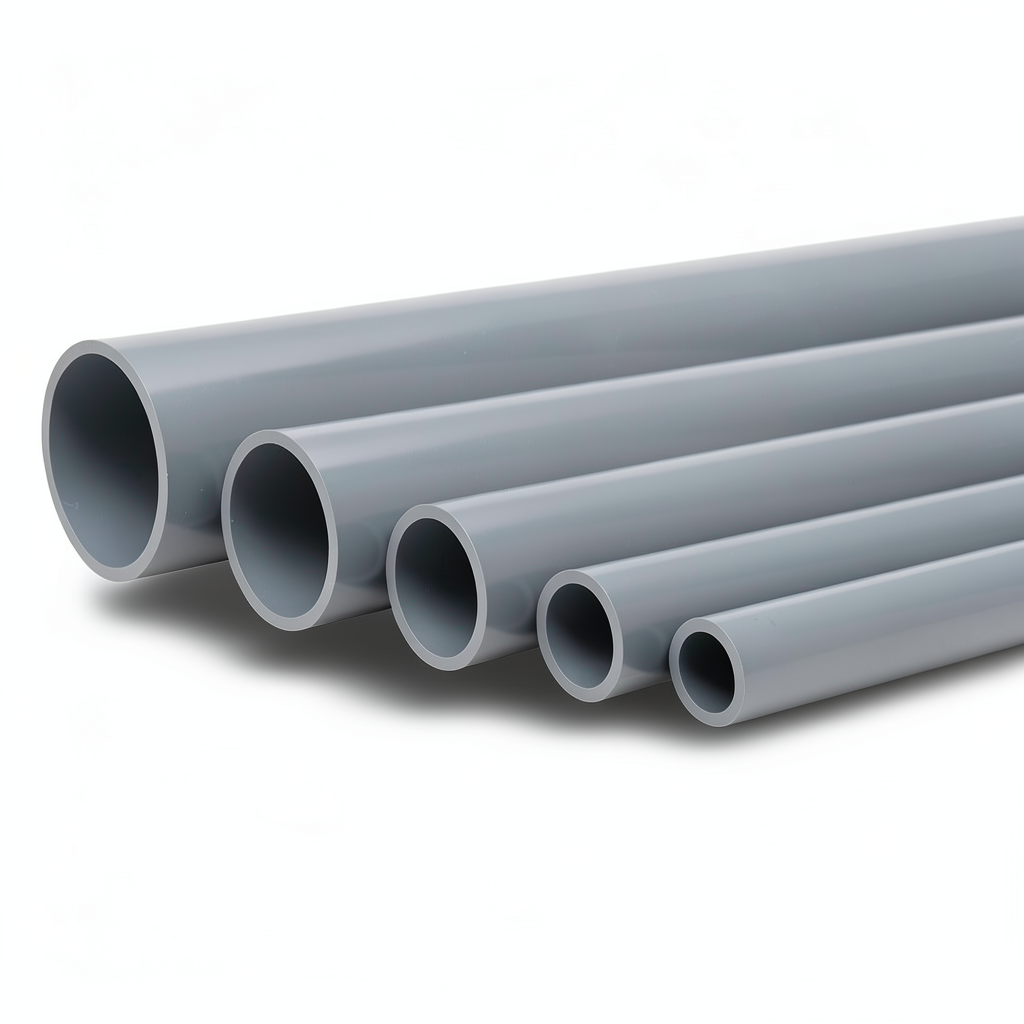 UPVC Pipes Nominal Pressure 6 Bar Outside Diameter 355 mm Thickness 10.4 mm Gray