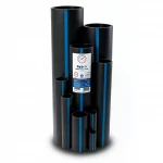 Sappco HDPE Pipes PE 100 Pressure 10 Bar Outside Diameter 180 mm Thickness 10.7 mm Black Color