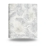 Italian Wallpaper Leaf-Patterned Design Pale Gray, Size 10mx0.70m, Model rc16095