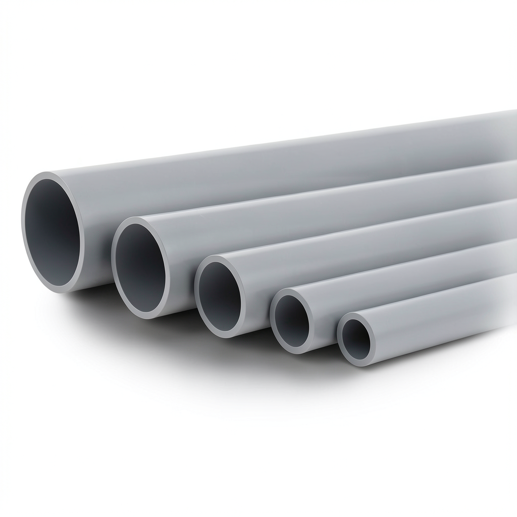 UPVC Pipes Nominal Pressure 6 Bar Outside Diameter 630 mm Thickness 18.4 mm Gray