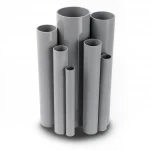 UPVC Pipes Modern Technology Nominal Pressure 21.7 Bar Size 2 inch Thickness 4.47 mm Gray Colour