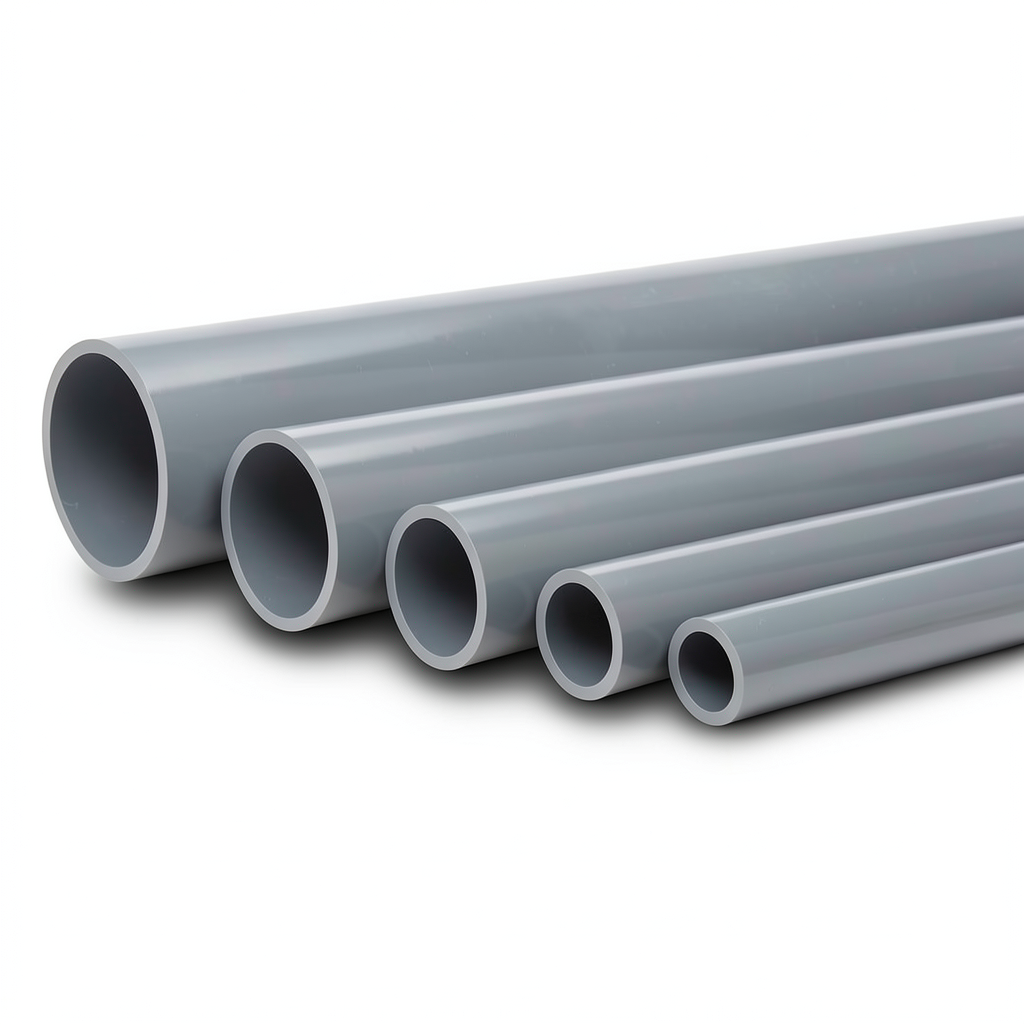 UPVC Pipes Nominal Pressure 6 Bar Outside Diameter 900 mm Thickness 26.3 mm Gray