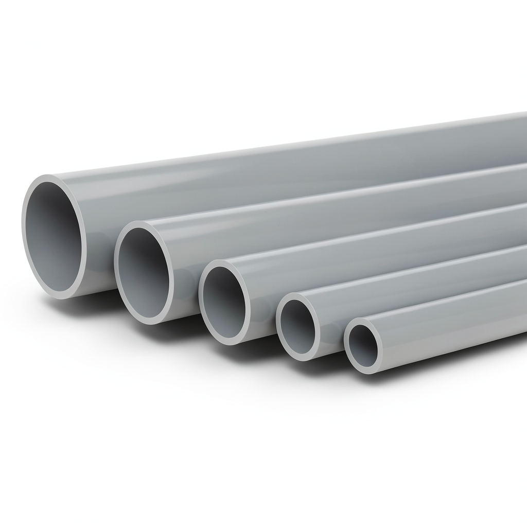 UPVC Pipes Nominal Pressure 6 Bar Outside Diameter 400 mm Thickness 11.7 mm Gray