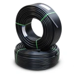 أنابيب HDPE PE 100 ضغط 20 بار قطر خارجي 50 مم سمك 5.6 مم لون أسود | نيبروبلاست