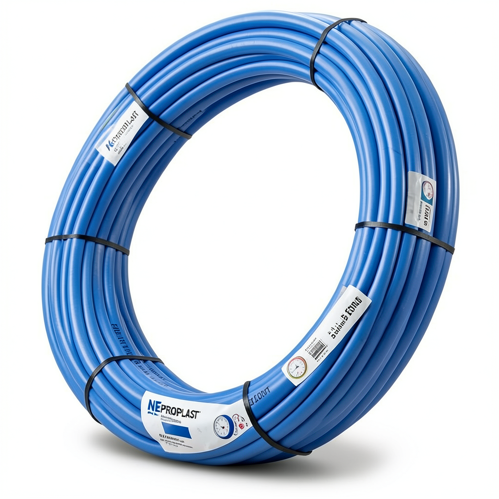 أنابيب HDPE PE 100 ضغط 20 بار قطر خارجي 50 مم سمك 5.6 مم لون ازرق | نيبروبلاست