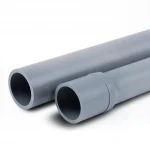 انابيب بلاستيك UPVC الوطني ضغط 9 بار  مقاس 6 إنش سمك 6.6 مم لون رمادي