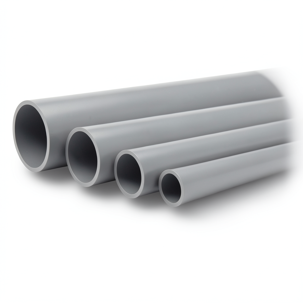 UPVC Pipes Nominal Pressure 6 Bar Outside Diameter 800 mm Thickness 23.3 mm Gray