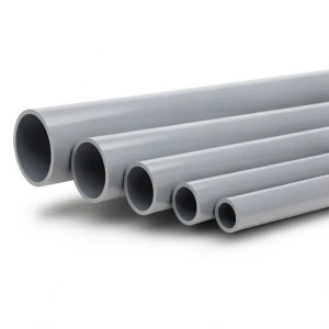 UPVC Pipes Nominal Pressure 10 Bar Outside Diameter 90 mm Thickness 4.3 mm Gray