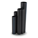 أنابيب HDPE SDR 22 قطر خارجي 1000 مم سمك 45.5 مم لون أسود