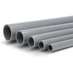 أنابيب UPVC ضغط اسمي 10 بار قطر خارجي 140 مم سمك 6.7 مم لون رمادي