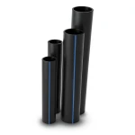 أنابيب HDPE نسبة الأبعاد القياسية 17.6 قطر خارجي 450 مم سمك 25.5 مم لون أسود