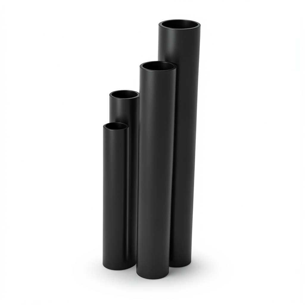 أنابيب HDPE SDR 17.6 قطر خارجي 355 مم سمك 20.1 مم لون أسود