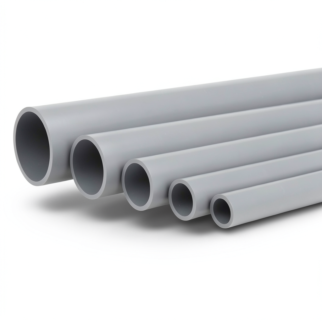 UPVC Pipes Nominal Pressure 6 Bar Outside Diameter 280 mm Thickness 8.2 mm Gray