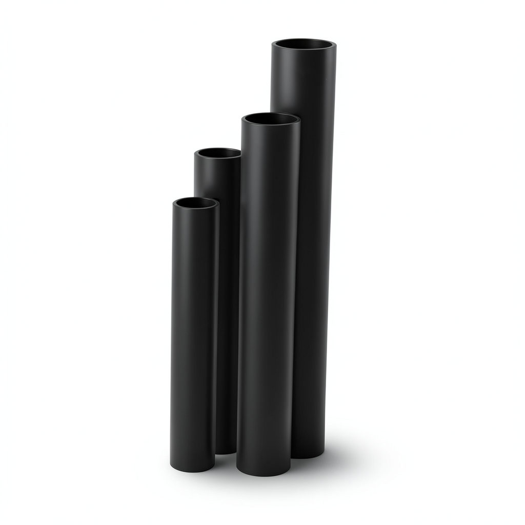 أنابيب HDPE SDR 22 قطر خارجي 710 مم سمك 32.3 مم لون أسود