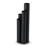 أنابيب HDPE SDR 22 قطر خارجي 1000 مم سمك 45.5 مم لون أسود