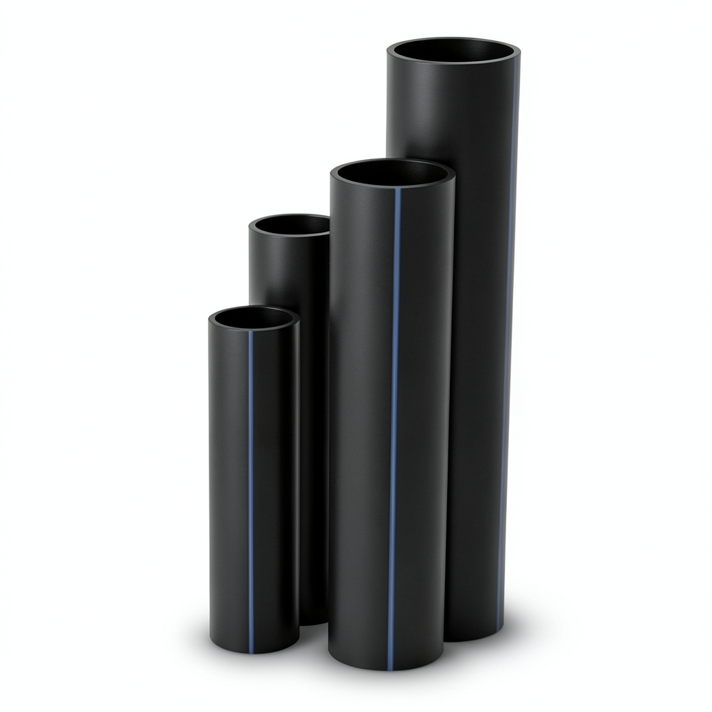 مواسير HDPE SDR 11 قطر خارجي 20 مم سمك 1.9 مم لون أسود
