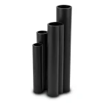 أنابيب HDPE نسبة الأبعاد القياسية 17.6 قطر خارجي 400 مم سمك 22.7 مم لون أسود