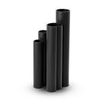 أنابيب HDPE نسبة الأبعاد القياسية 17.6 قطر خارجي 450 مم سمك 25.5 مم لون أسود