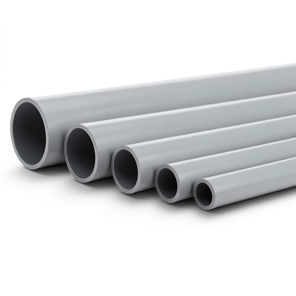 UPVC Pipes Nominal Pressure 6 Bar Outside Diameter 630 mm Thickness 18.4 mm Gray