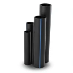 أنابيب HDPE نسبة الأبعاد القياسية 17.6 قطر خارجي 710 مم سمك 40.2 مم أسود