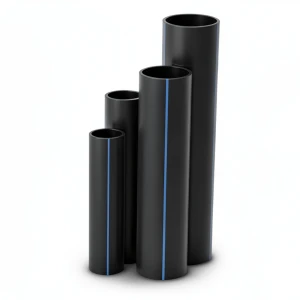 أنابيب HDPE نسبة الأبعاد القياسية 17.6 قطر خارجي 800 مم سمك 45.3 مم لون أسود