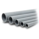 UPVC Pipes Nominal Pressure 10 Bar Outside Diameter 125 mm Thickness 6 mm Gray
