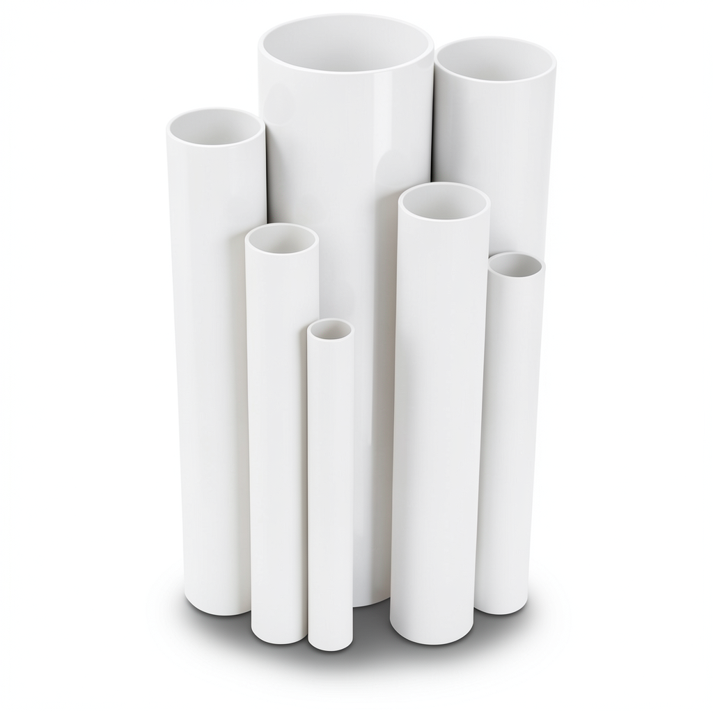مواسير UPVC ضغط اسمي 6 بار قطر خارجي 400 مم سمك 11.7 مم لون أبيض