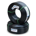 أنابيب HDPE PE 100 ضغط 20 بار قطر خارجي 50 مم سمك 5.6 مم لون أسود | نيبروبلاست