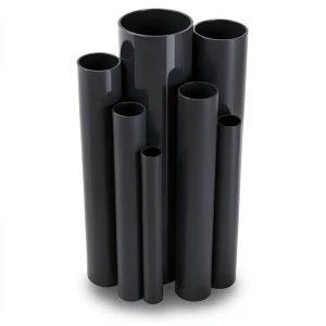 مواسير UPVC ضغط 6 بار قطر خارجي 400 مم سمك 11.7 مم لون اسود