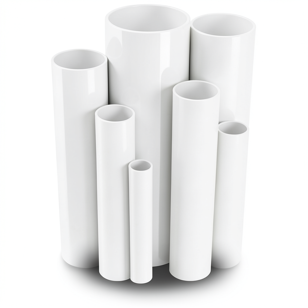 مواسير UPVC ضغط 10 بار قطر خارجي 400 مم سمك 19.1 مم لون أبيض