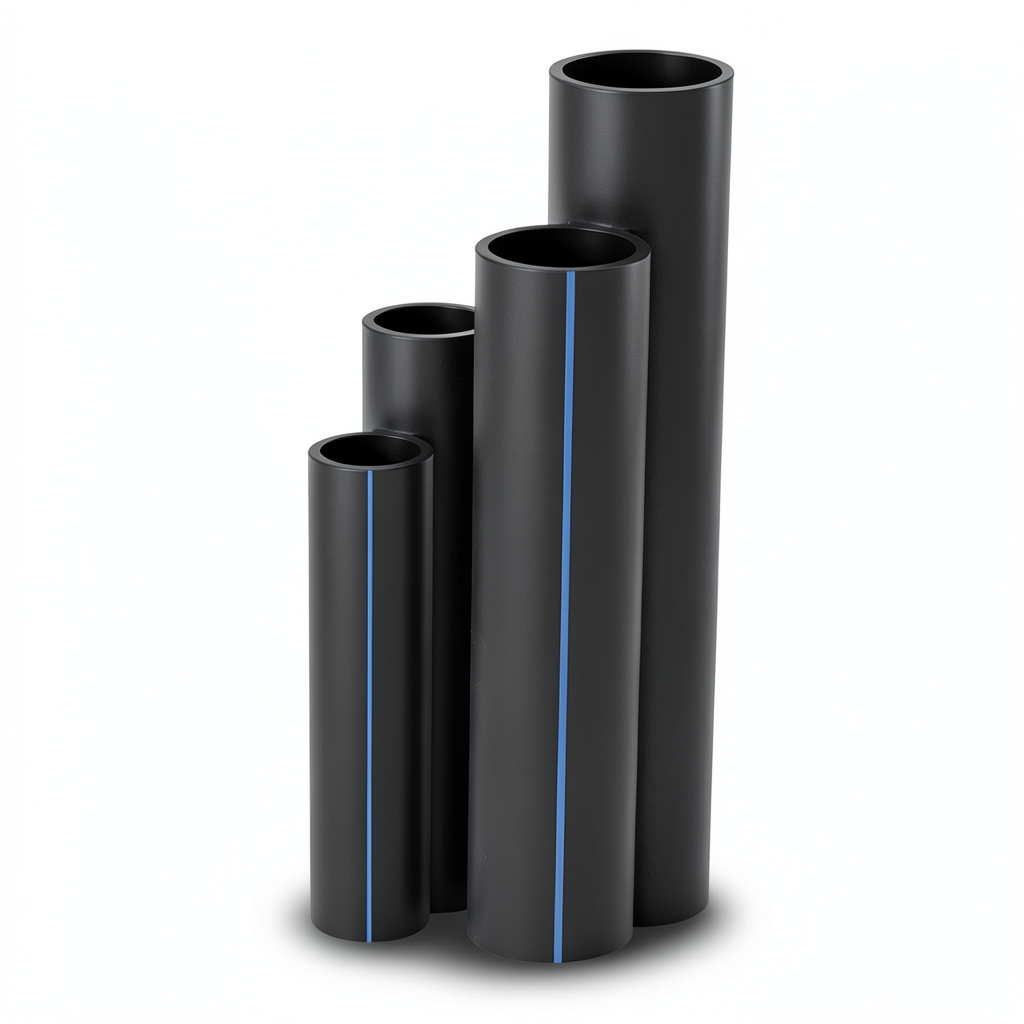 أنابيب HDPE SDR 22 قطر خارجي 710 مم سمك 32.3 مم لون أسود