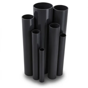 مواسير UPVC ضغط اسمي 10 بار قطر خارجي 400 مم سمك 19.1 مم لون اسود