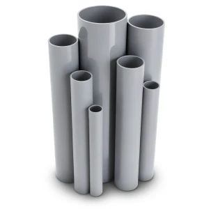 UPVC Pipes 16 Bar Nominal Pressure 400 mm OD 29.7 mm Thickness Gray