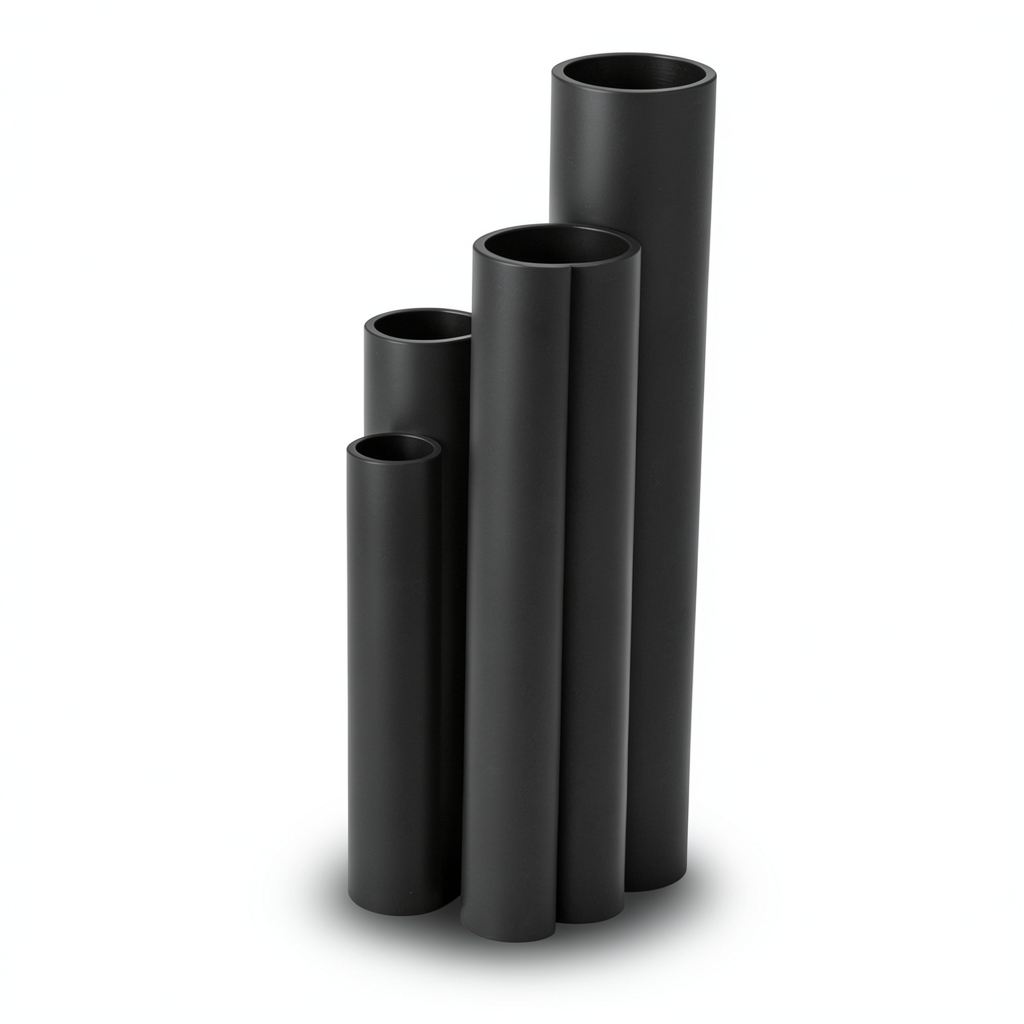 HDPE Pipes SDR 11 Outside Diameter 20 mm Thickness 1.9 mm Black