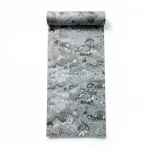 Patterned wallpaper, gray color, length 10 m, width 0.53 m, model 73521  
