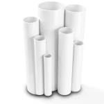 مواسير UPVC ضغط اسمي 2.5 بار قطر خارجي 450 مم سمك 3.6 مم لون أبيض