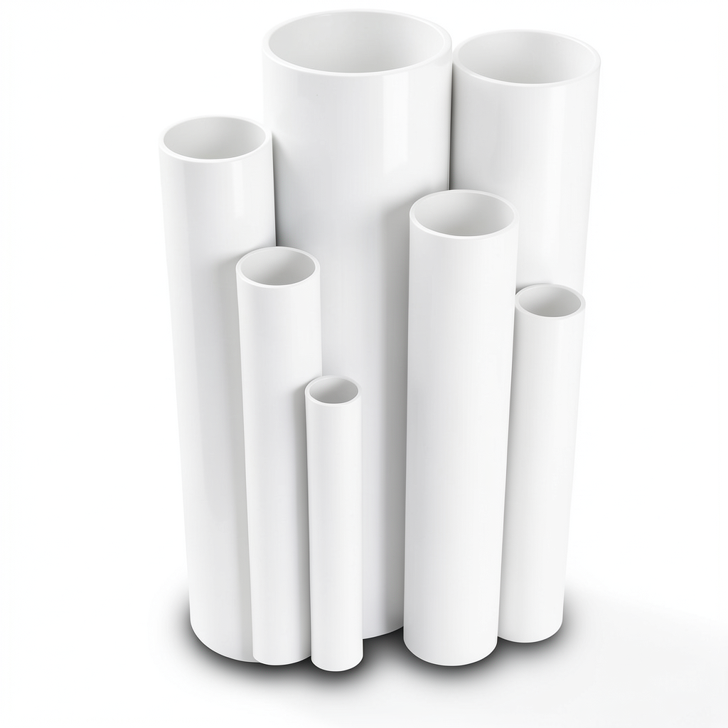 مواسير UPVC ضغط اسمي 2.5 بار قطر خارجي 450 مم سمك 3.6 مم لون أبيض