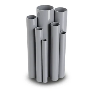 مواسير UPVC ضغط اسمي 2.5 بار قطر خارجي 450 مم سمك 3.6 مم لون رمادي