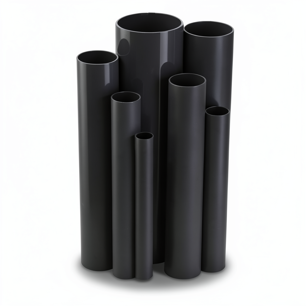 مواسير UPVC ضغط 2.5 بار قطر خارجي 450 مم سمك 3.6 مم لون اسود