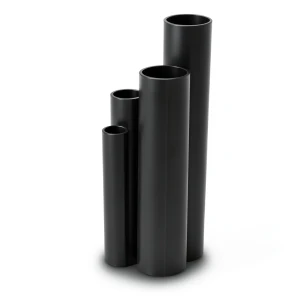 أنابيب HDPE نسبة الأبعاد القياسية 17.6 قطر خارجي 560 مم سمك 31.7 مم لون أسود