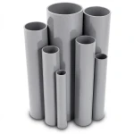 مواسير UPVC ضغط 4 بار قطر خارجي 450 مم سمك 8.9 مم لون رمادي