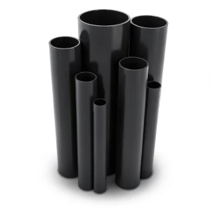 مواسير UPVC ضغط 4 بار قطر خارجي 450 مم سمك 8.9 مم لون اسود