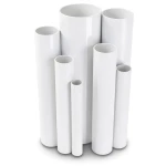 مواسير UPVC ضغط 6 بار قطر خارجي 450 مم سمك 13.2 مم لون أبيض