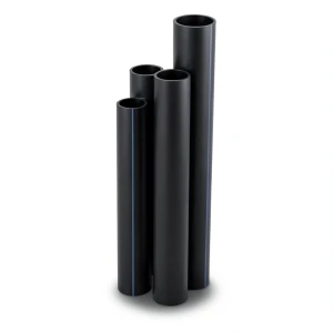 أنابيب HDPE نسبة الأبعاد القياسية 17.6 قطر خارجي 800 مم سمك 45.3 مم لون أسود