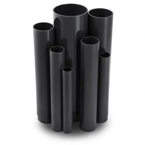 مواسير UPVC ضغط 6 بار قطر خارجي 450 مم سمك 13.2 مم لون اسود
