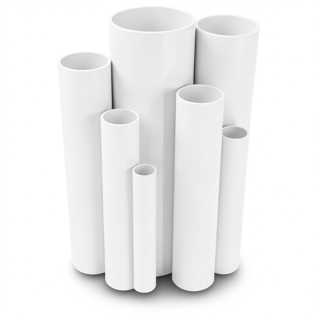 مواسير UPVC جدول 40 مقاس 3 إنش سمك 5.5 مم لون أبيض