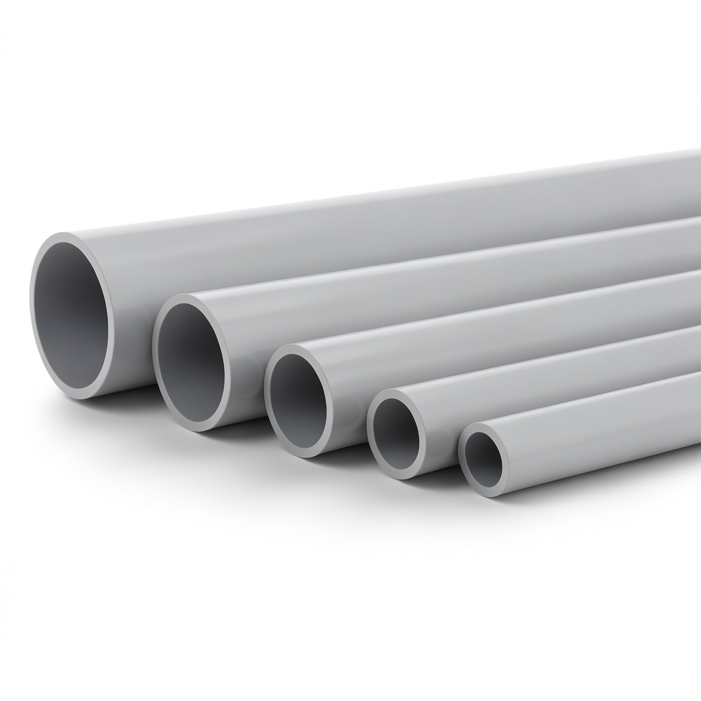 UPVC Pipes Nominal Pressure 10 Bar Outside Diameter 160 mm Thickness 7.7 mm Gray