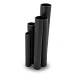 أنابيب HDPE نسبة الأبعاد القياسية 17.6 قطر خارجي 1000 مم سمك 56.7 مم أسود