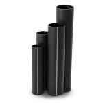 مواسير HDPE SDR 13.6 قطر خارجي 400 مم سمك 29.4 مم أسود