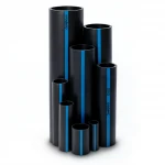 Sappco HDPE Pipes PE 100 Pressure 10 Bar Outside Diameter 630 mm Thickness 37.4 mm Black Color